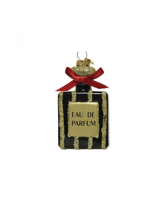 Hängendes Ornament Flasche Glas Schwarz 5.1x2.3cm