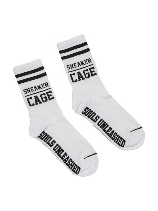 SneakerCage Men's Socks White