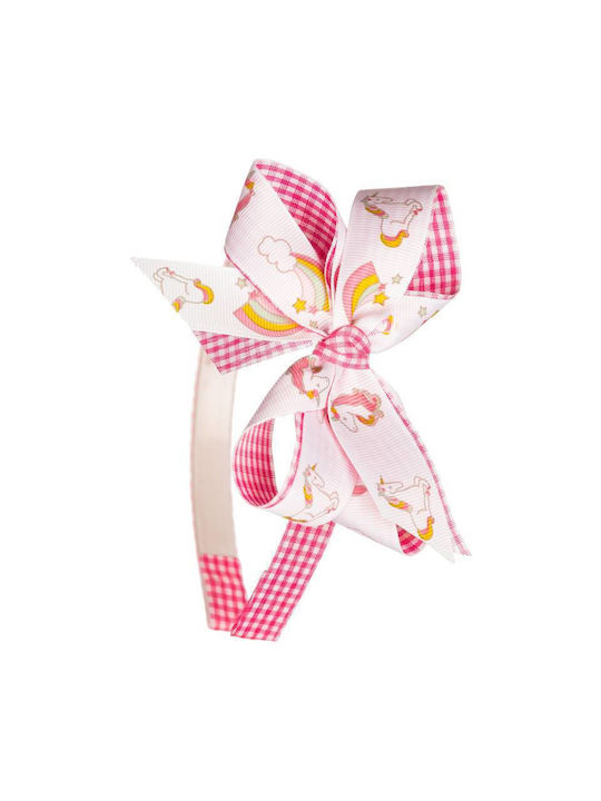 Mom & Dad Pink Kids Headband with Bow