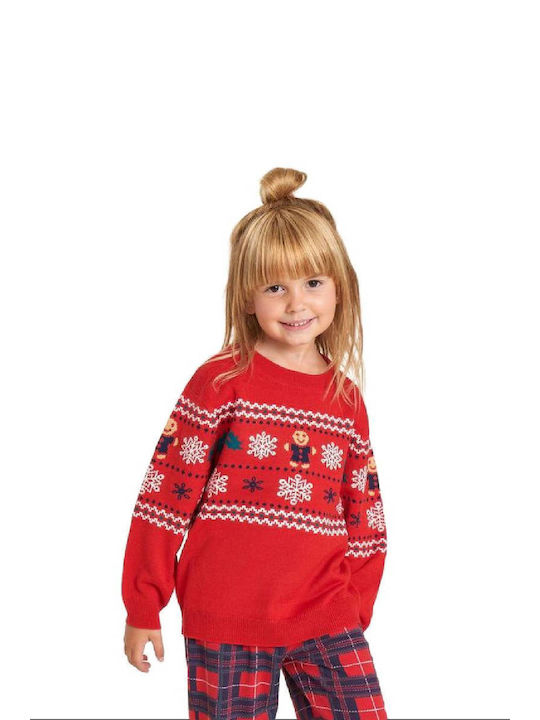 Muydemi Kids Sweater Long Sleeve Red