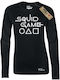 Takeposition Damen Bluse Tintenfisch-Spiel Schwarz