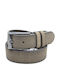 Herren Gürtel Leder Beige