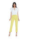 Relish Women's Fabric Trousers Yellow