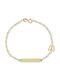 Katsigiannis Kids Bracelet ID from Gold 9K with Butterfly