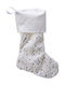Christmas Decorative White Socks H45cm