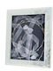 Prince Silvero Hochzeitskronen-Hülle Fotografierahmen Rechteck Silber 20cm