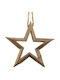 Kaemingk Wood Christmas Decorative Pendant Star 40buc Brown 551976