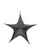 Kaemingk Plastic Christmas Decorative Pendant Star 80buc Black
