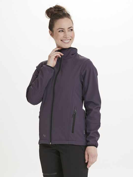 Whistler Women's Hiking Short Sports Softshell Jacket Waterproof and Windproof for Winter Gray