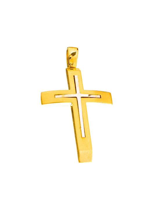 Gatsa Men's Gold Cross 14K