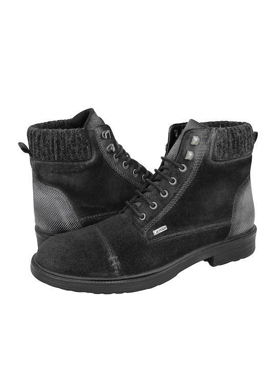 Wildleder Schwarz Stiefel