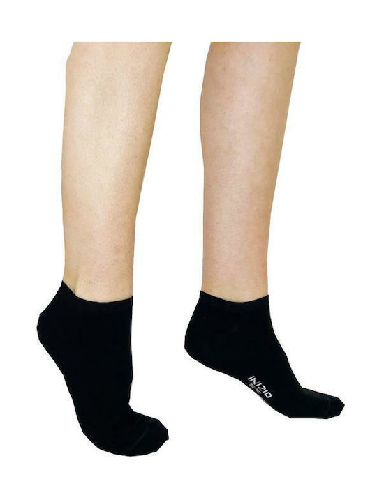 Inizio Women's Solid Color Socks BLACK