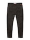 Kids' Chino Fabric Pants Black