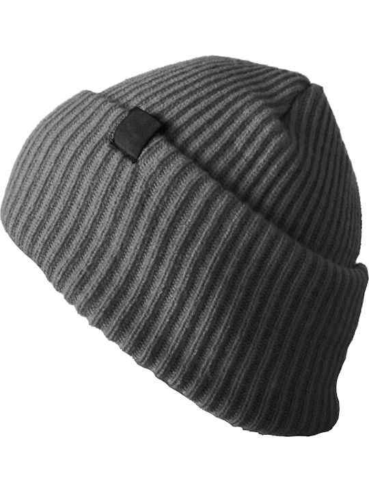 Beanie Beanie Knitted in Gray color