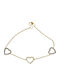 Kosmima Shop Bracelet with design Heart made of Gold 14K