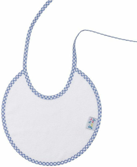 Bunny Bebe Bib Fabric with Lace Band Blue