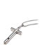 Karma Fashion Men's Cross from Steel with Chain