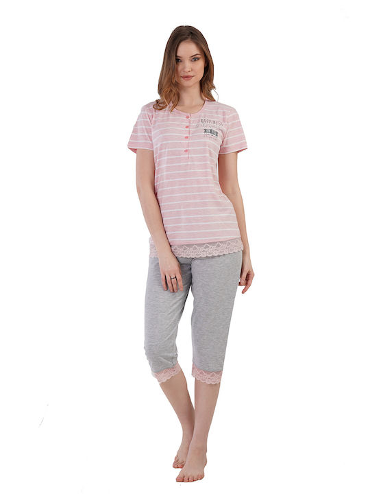 Vienetta Secret Summer Women's Pyjama Set Pink
