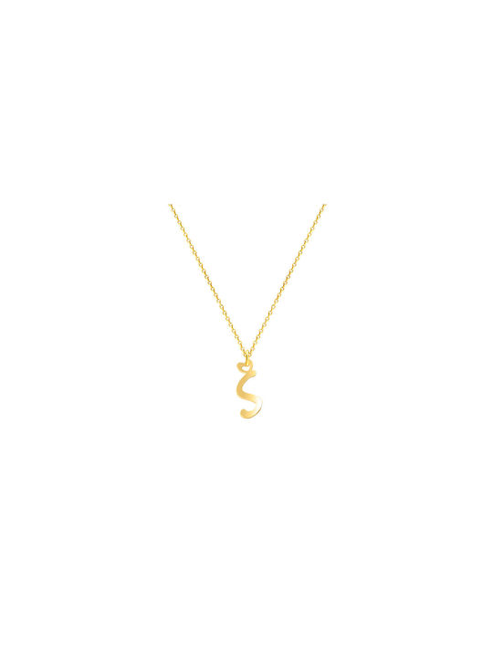 Iris Jewerly Colier Monogramă din Aur 14K