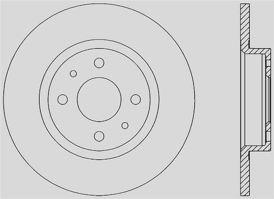 Open Parts Brake Discs for Fiat Punto Lancia Ypsilon