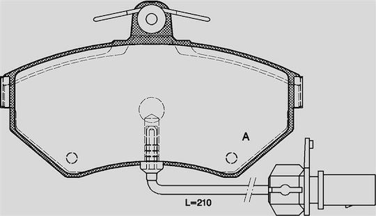 Open Parts Brake Pad for Audi A4 Seat Exeo Volkswagen Passat