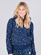 Women's Sweatshirt Hooded Blue