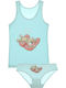 Donella Kinder-Set Slip mit Unterhemd Blue 2Stück