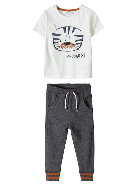 Minoti Kinder Set mit Hose Sommer 2Stück Gray