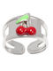 Woofie Kinder Ring Eröffnung aus Silber 4973