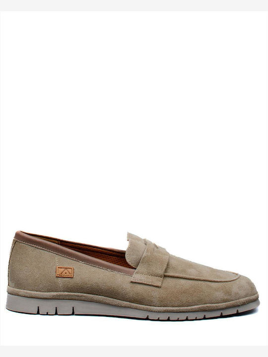 Ambitious Suede Ανδρικά Loafers σε Μπεζ Χρώμα