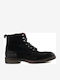 Leder Schwarz Stiefel