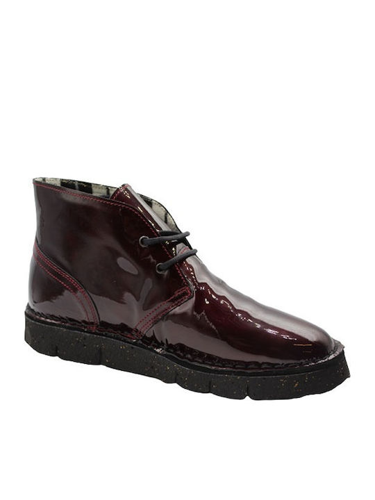 On Foot Women's Ankle Boots made of Patent Leat...