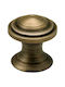 Viometale Antique Knob Furniture made of Metallic in Bronze Color D28mm 01.156 1pcs