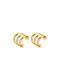 Luca Barra Earrings made of Steel Gold Plated