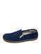 Stoff Herren Slip-Ons Blau