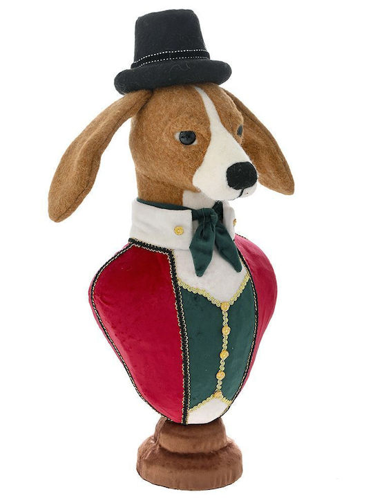 Iliadis Christmas Figure Doggy Height 52cm Bust with Hat