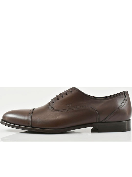 Boss Shoes Δερμάτινα Ανδρικά Σκαρπίνια Καφέ