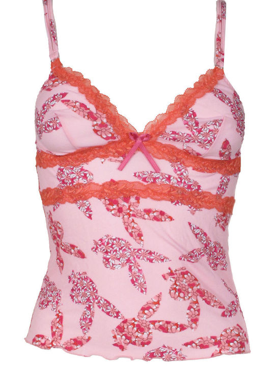 Playboy Pentru Femei Bluză Pijamale Pink