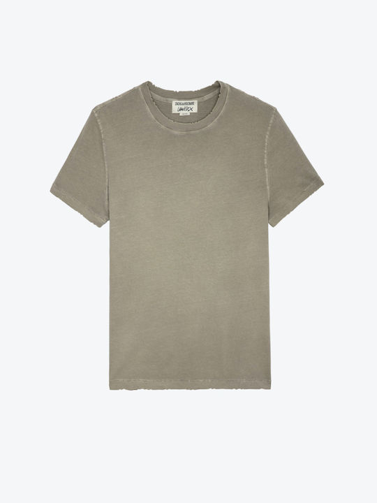 Zadig & Voltaire Herren Kurzarmshirt Beige