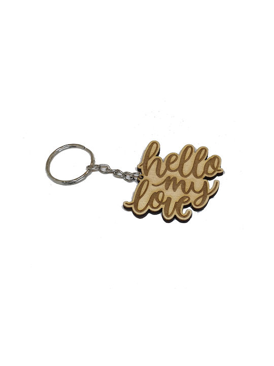 Woodseason Keychain My Love Wooden