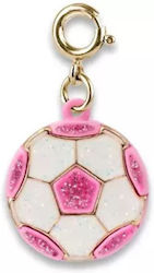 Charm Ιt Jewelry Game Gold Glitter Soccerball Charm