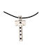 Theodora's Jewellery Men's Cross from Silver with Cord