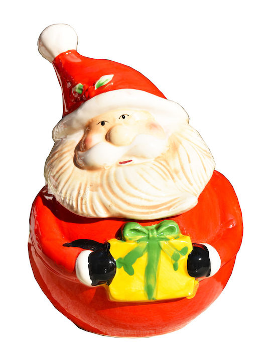 Christmas Cookie Jar Ceramic Height 17cm 1pcs