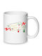 Merry Christmas Mug Ceramic White 1pcs