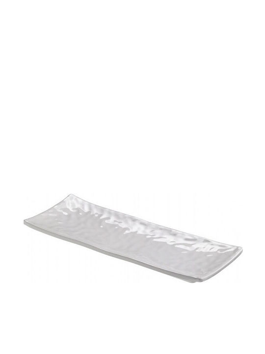 Leone Platou de Servire Dreptunghiular Plastic Albă 31.7x12buc 1buc