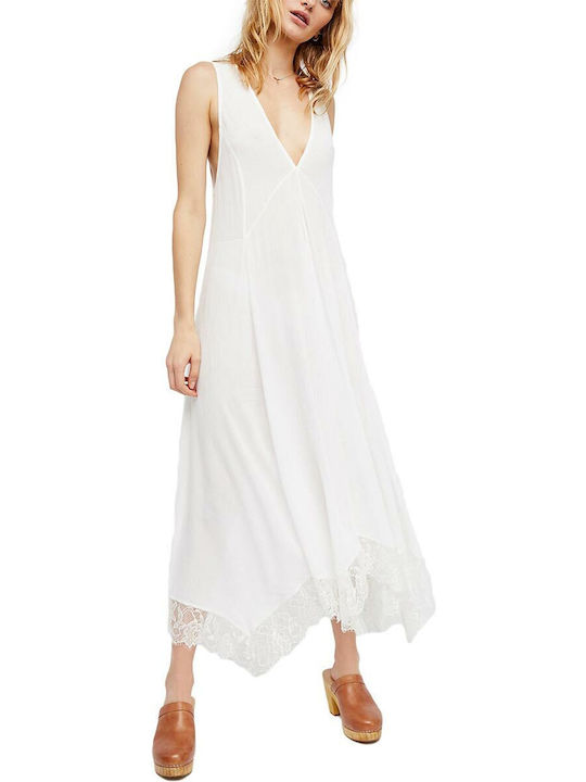 Free People Maxi Φόρεμα Λευκό