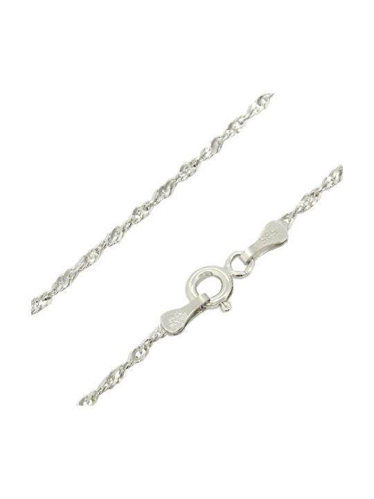 White Gold Chain Neck 14K Length 40cm