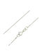 White Gold Chain Neck 14K Length 50cm