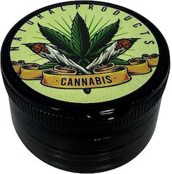 Τριφτησ-grinder Πλαστικος 55 Χ 35mm 3 Θεσεων Διαφορα Σχεδια Μαυρος