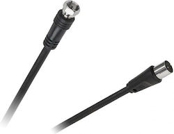 Καλώδιο Κεραίας Coax male - Coax female Μαύρο 1.8m